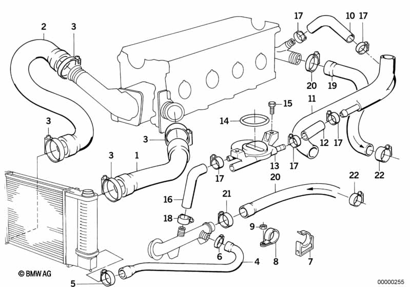 Genuine BMW 64211381191 E30 Hose, Inlet (Inc. 316i) | Duco Car Parts UK Car Parts