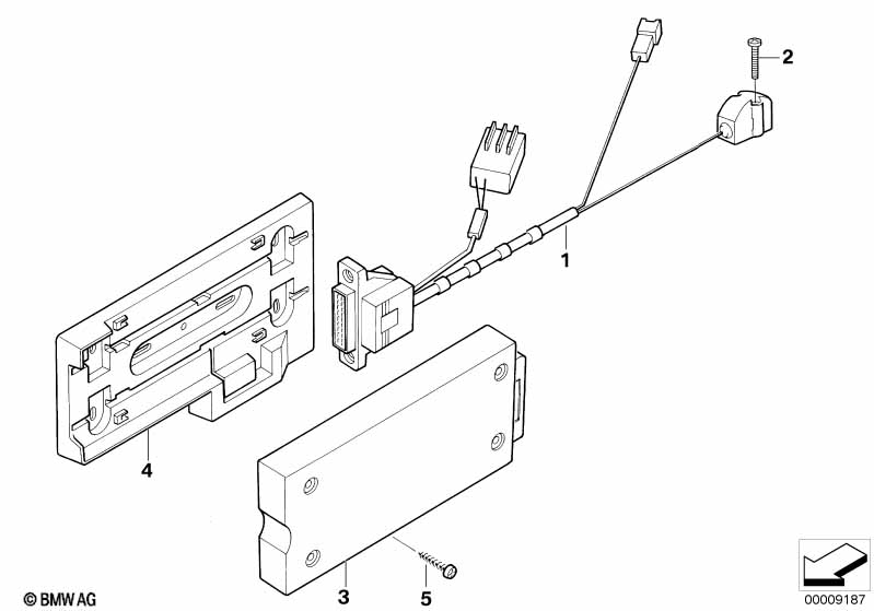Single parts f trunk car telephone