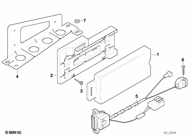 Einzelteile Autotelefon Gepäckraum