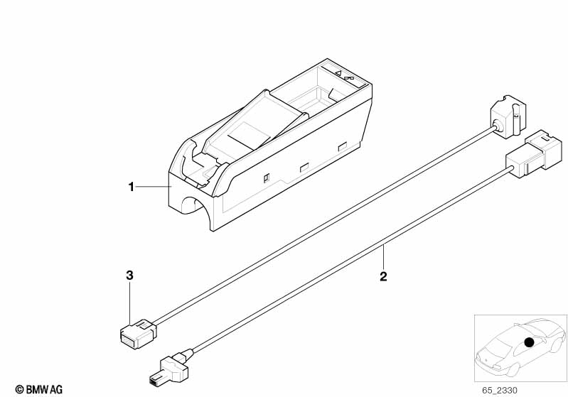 Individ. parts, Tandem car phone SA622