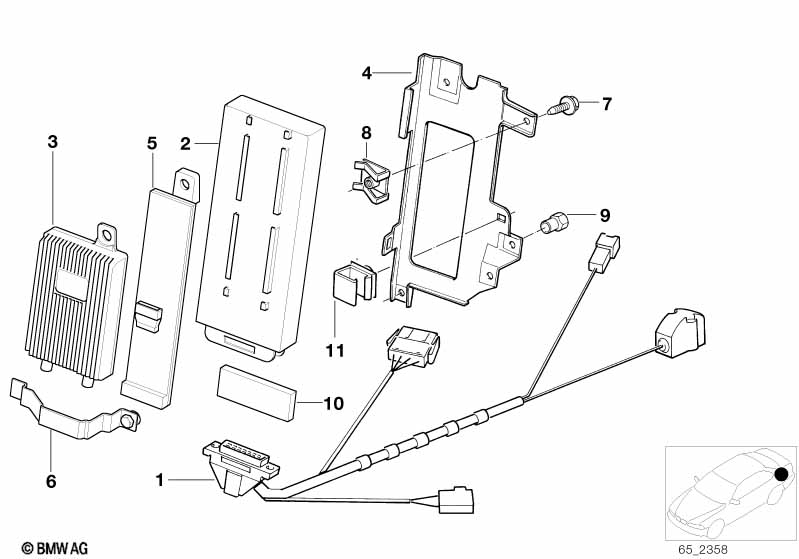 Singl.parts f trunk mobile d net
