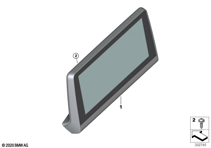 Genuine BMW 62109396750 Central Information Display 8,8