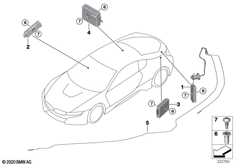 Genuine BMW 65209272868 I15 Antenna Amplifier Diversity (Inc. i8) | ML Performance UK Car Parts