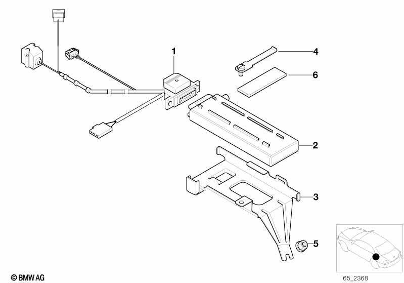 Single parts, SA 629, trunk