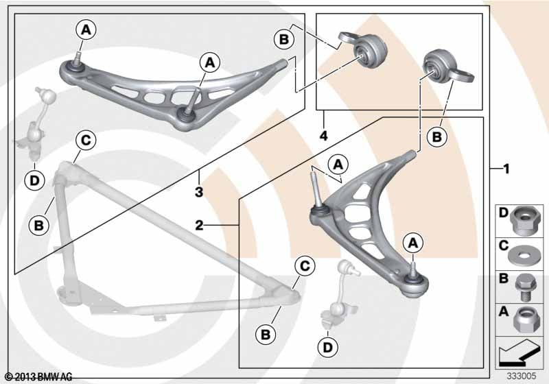 Service kit control arm / Value Line