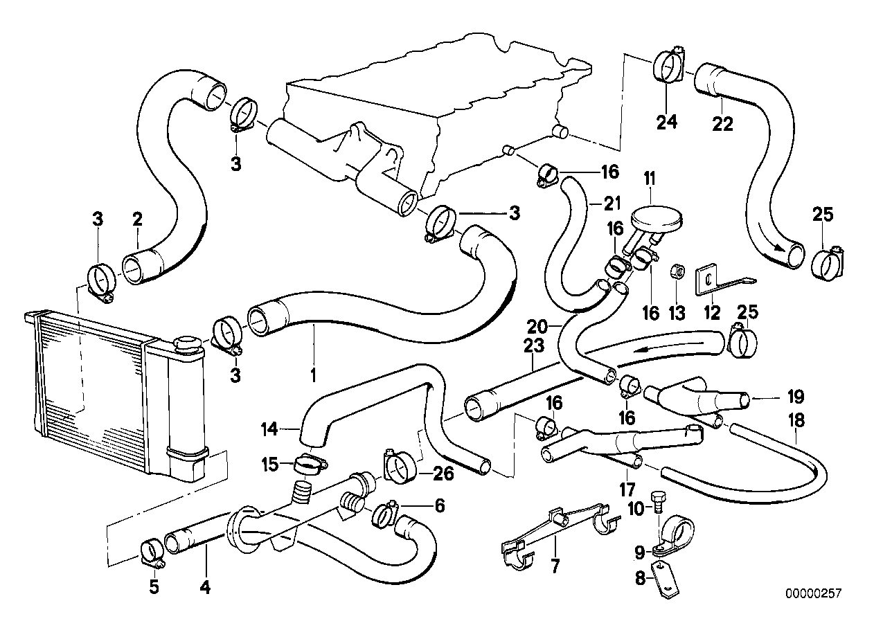 Genuine BMW 11151721908 E30 Vent Hose (Inc. 318is) | ML Performance UK Car Parts
