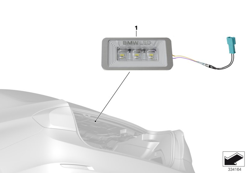 BMW LED luggage compartment lamp