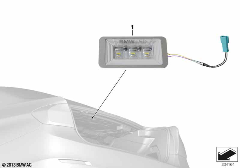 BMW LED luggage compartment lamp