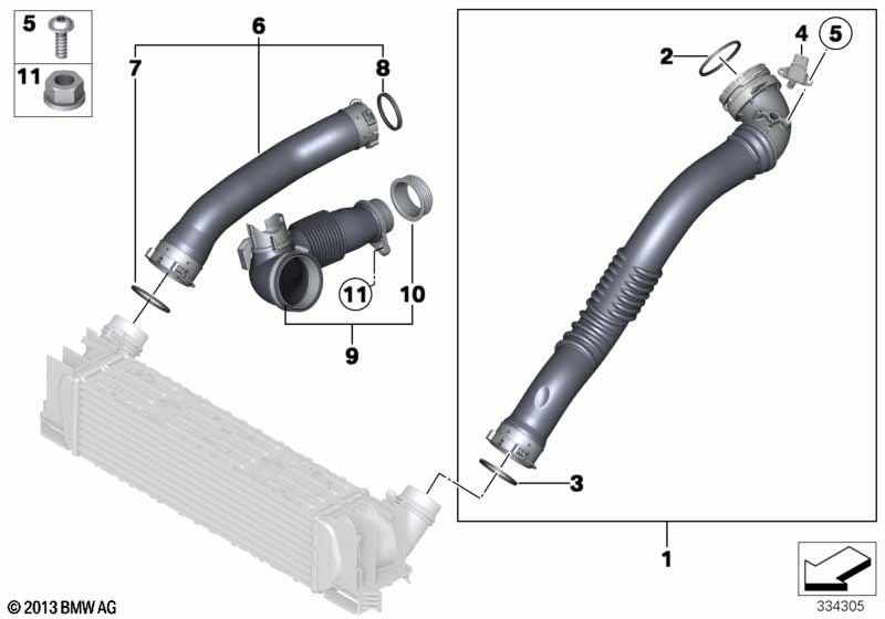 Charge air induction tract