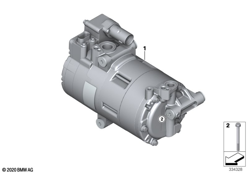 Genuine BMW 64529496107 Electric A/C Compressor (Inc. i3s 94Ah Rex, i3 60Ah & i3s 94Ah) | ML Performance UK Car Parts