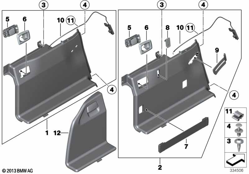 Left trunk trim