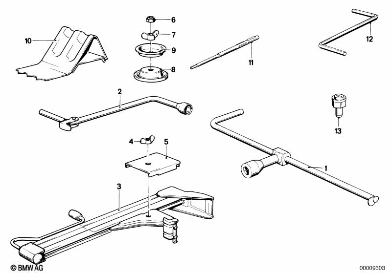 Genuine BMW 71151116856 E12 E24 E28 Bracket For Spare Wheel (Inc. 528e) | ML Performance UK Car Parts