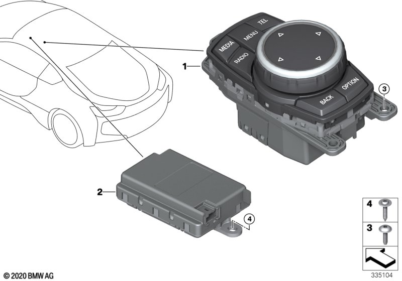 Genuine BMW 65826995614 Controller TOUCH (Inc. i8) | ML Performance UK Car Parts
