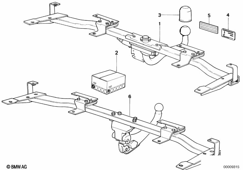 Towing hitch, detachable
