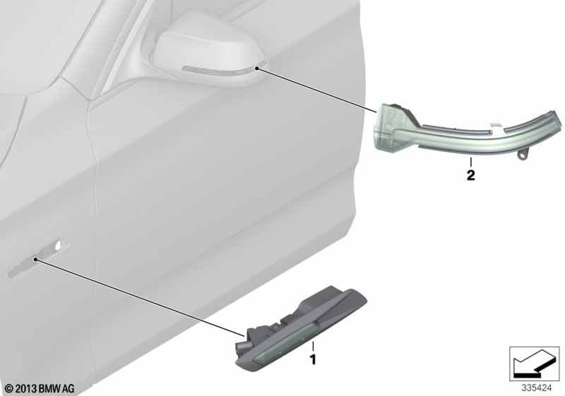 Additional turn indicator lamp