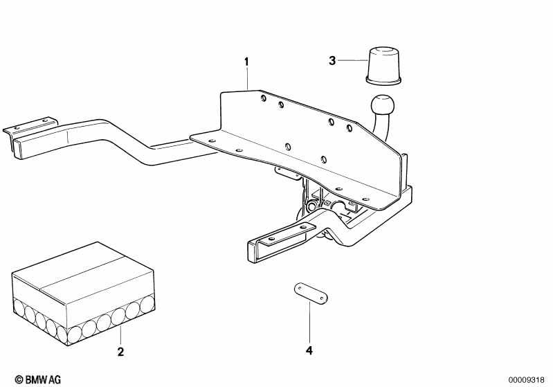 Towing hitch, detachable