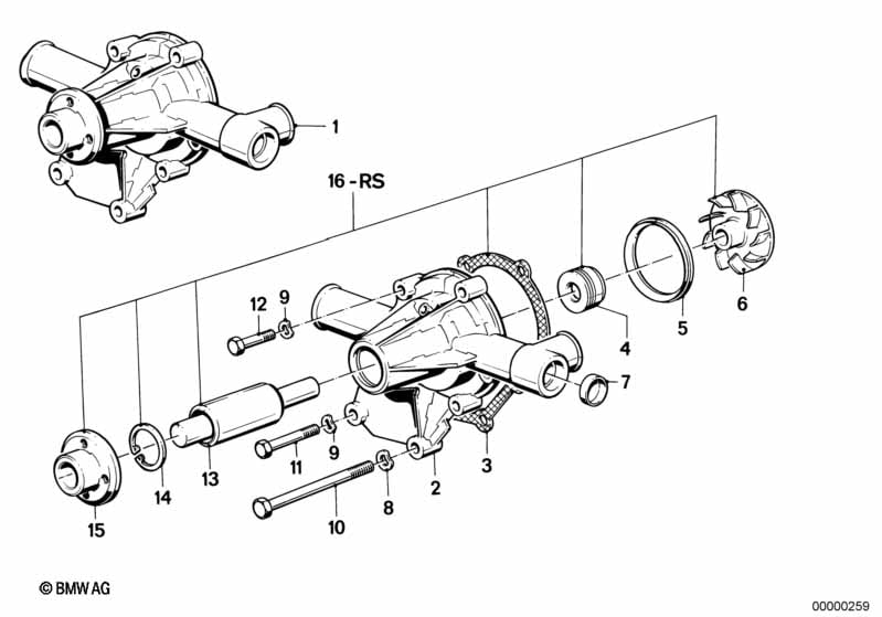 Cooling system-water pump