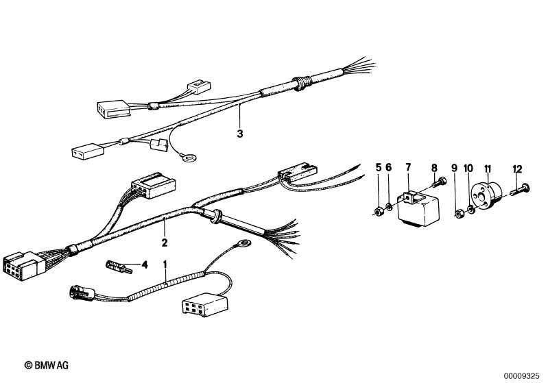 Wiring set trailer coupling