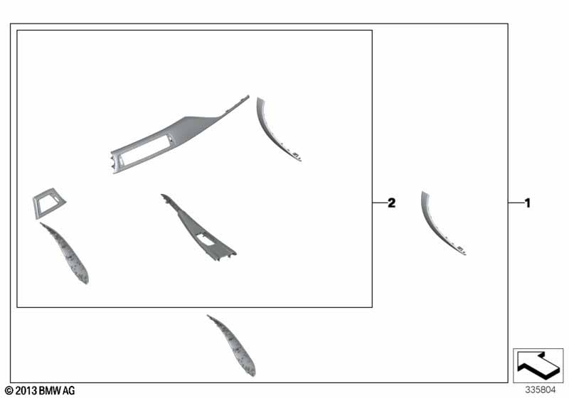 M Performance interior trim covers