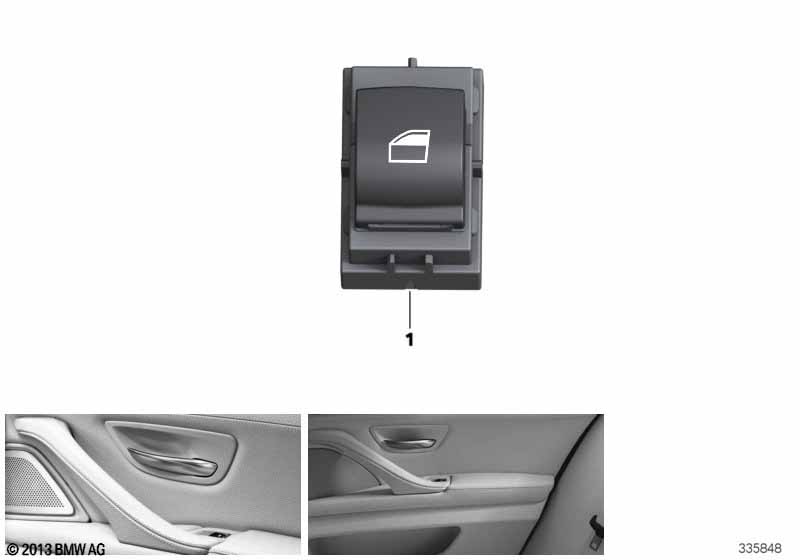 Switch,power window passenger side/rear