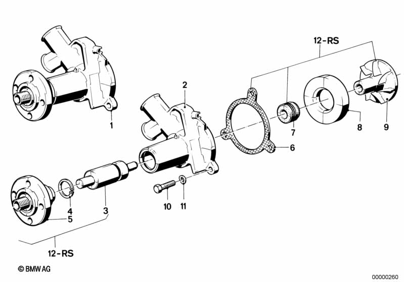 Cooling system-water pump