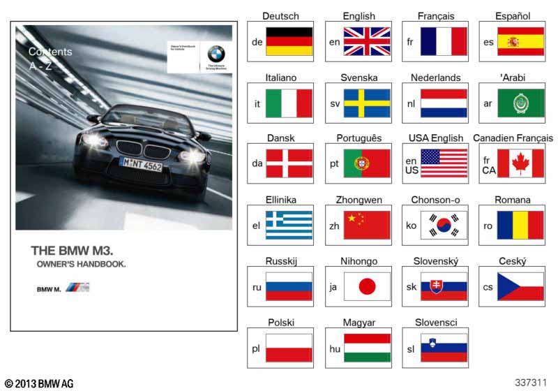 Genuine BMW 01402918920 E93 E92 Supplementary Manual E92 M3, E93 M3 EN US (Inc. M3) | ML Performance UK Car Parts