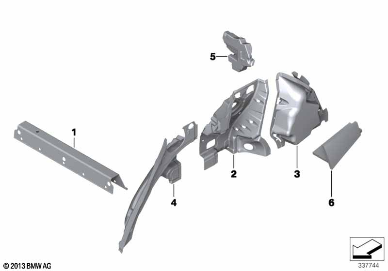 Sound insulating rear