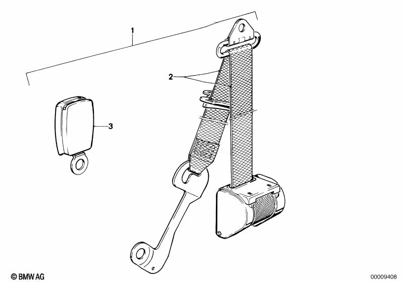Safety belt front 2-door