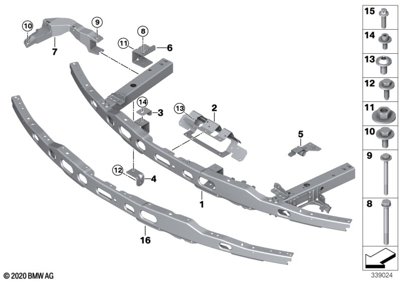 Genuine BMW 07119907884 Countersunk Screw M6X16 (Inc. Cooper) | ML Performance UK Car Parts