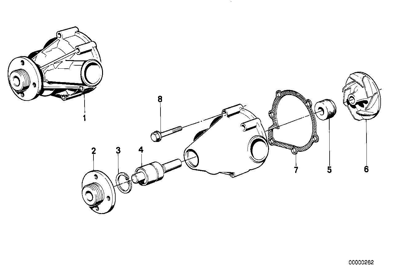 Genuine BMW 11511315559 E34 Exch. Water Pump (Inc. M5 3.8, M5 3.6 & M5) | ML Performance UK Car Parts