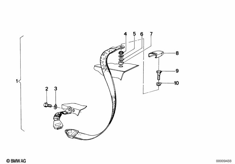 Safety belt rear