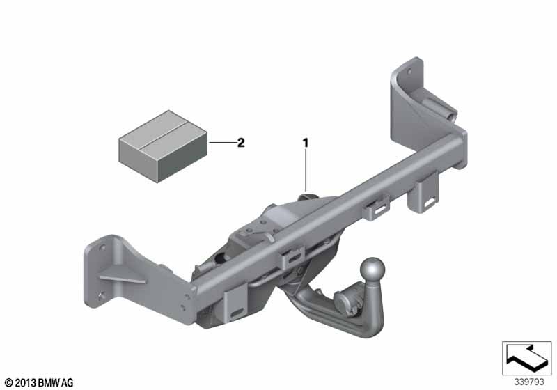 Retrofit kit, trailer coupling swiveling
