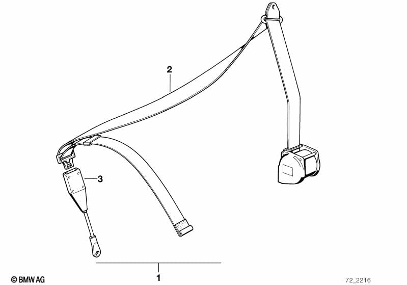 Safety belt front 2-door