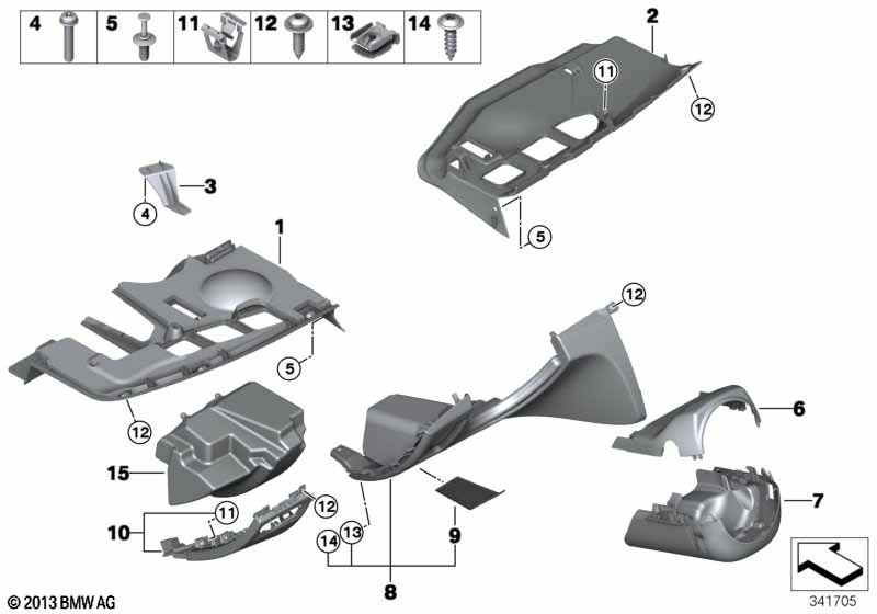 Genuine BMW 61316950263 E90 E81 Trim Panel, Steering Column, Bottom (Inc. Z4 20i, 123d & 130i) | ML Performance UK Car Parts