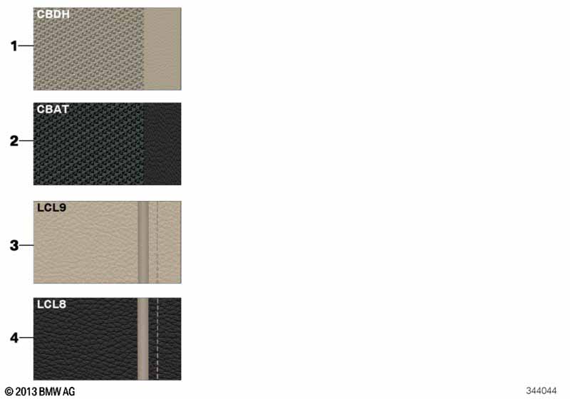 Samples 'Modern Line' upholstery colors