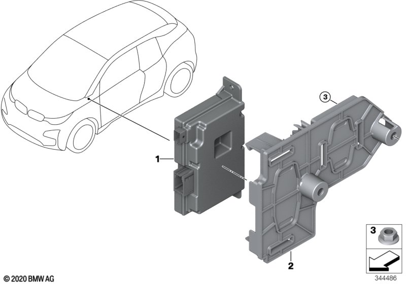 Genuine BMW 66509305949 Holder (Inc. i3s 94Ah, i3 120Ah & i3s 120Ah) | ML Performance UK Car Parts