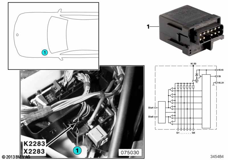 Relay for glow plug K2283