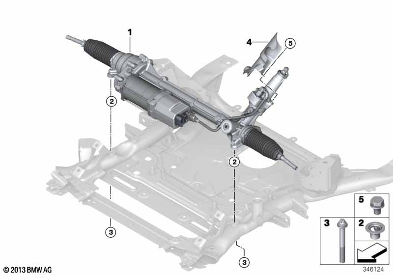 Genuine BMW 32106859007 F15 F16 Steering Box Heat Resistant Plate (Inc. X5) | ML Performance EU Car Parts