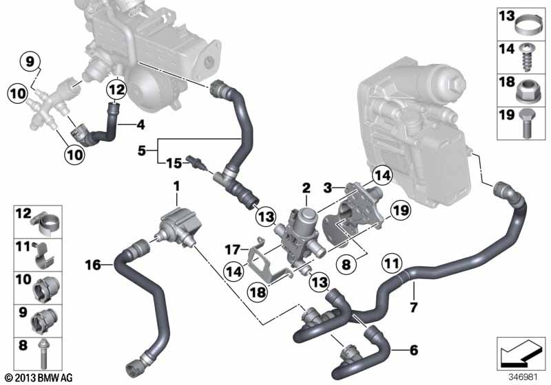 Genuine BMW 07119907477 F02 Hex Bolt M6X16 10.9 ZNS3 (Inc. Cooper S ALL4) | ML Performance US Car Parts