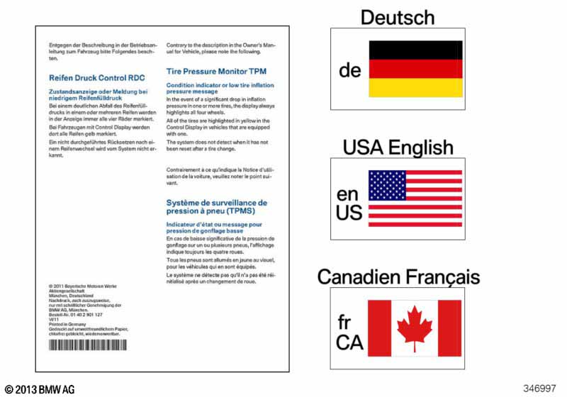 Einlegeblatt Funktionsänderung RDC