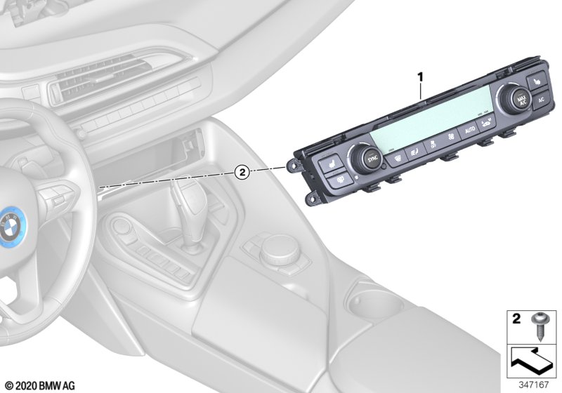 Genuine BMW 64119361799 Automatic Air Conditioning Control (Inc. i8) | ML Performance UK Car Parts