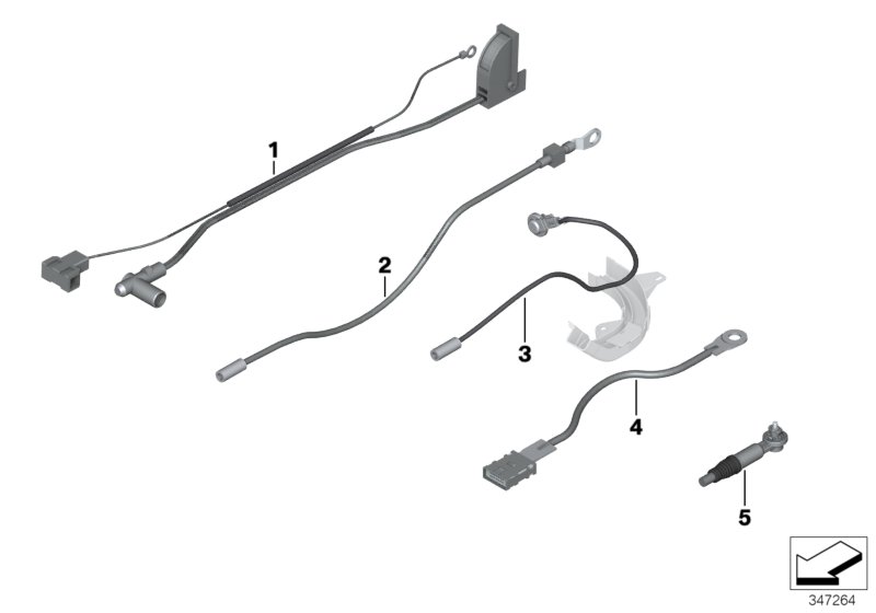 Genuine BMW 61129269907 E91 E81 E84 Rep. Wire For B+ 4370mm (Inc. 330d, X1 20iX & M3) | Duco Car Parts UK Car Parts