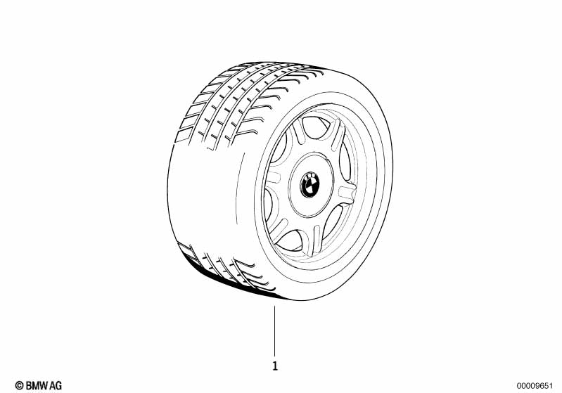 Wheel set star-spoke styling