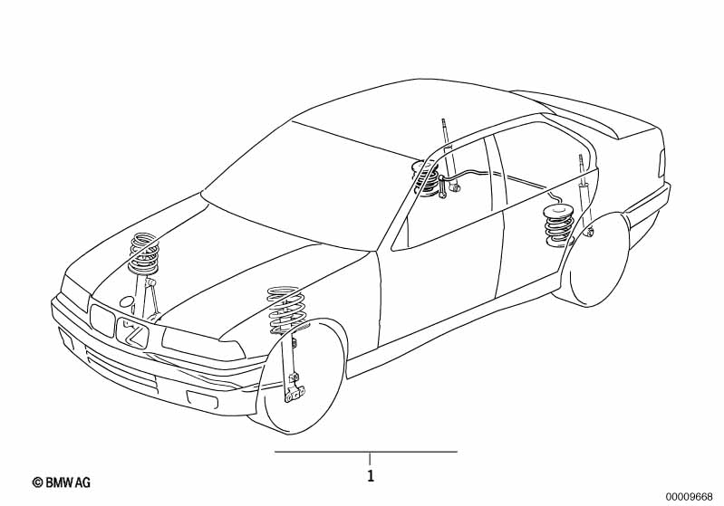 Retrofit kit, M tech. sports suspension