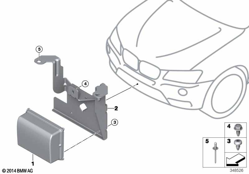 Genuine BMW 66316861400 F25 F26 Bracket F.Sensor (Inc. X320i & X4 28iX) | ML Performance UK Car Parts