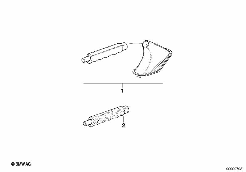 Handbrake grip/leather cover