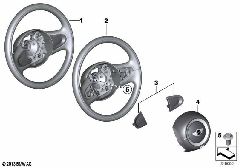 Volant airbag