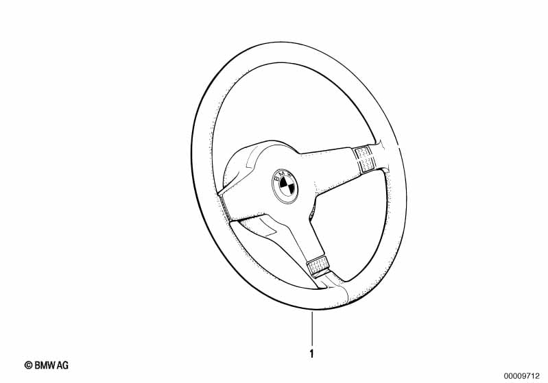 M leather-cov. sport steering wheel I