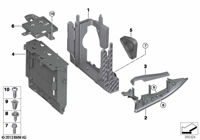 Genuine BMW 12907634546 F15 F16 Sealing Partition-Panel, Bottom Part (Inc. X5) | ML Performance UK Car Parts