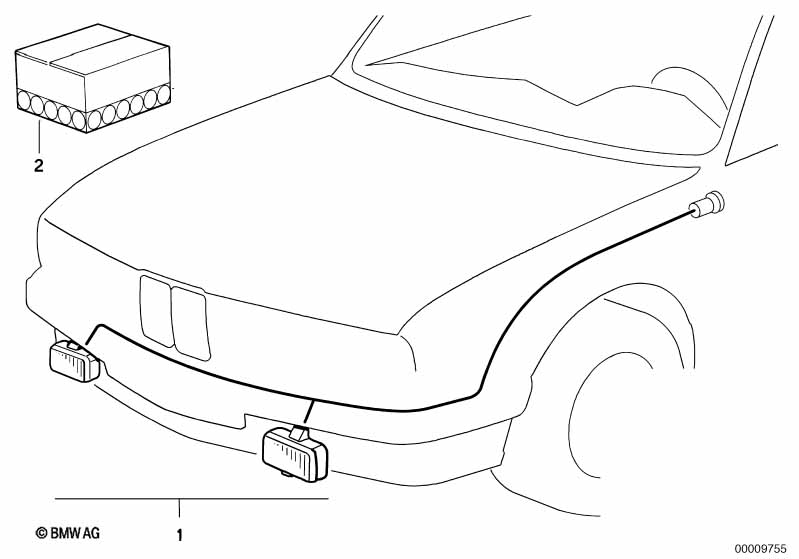 Genuine BMW 63170009205 E36 Installing Set Fog Lamps (Inc. 316i 1.6, 318tds & 323ti) | ML Performance UK Car Parts